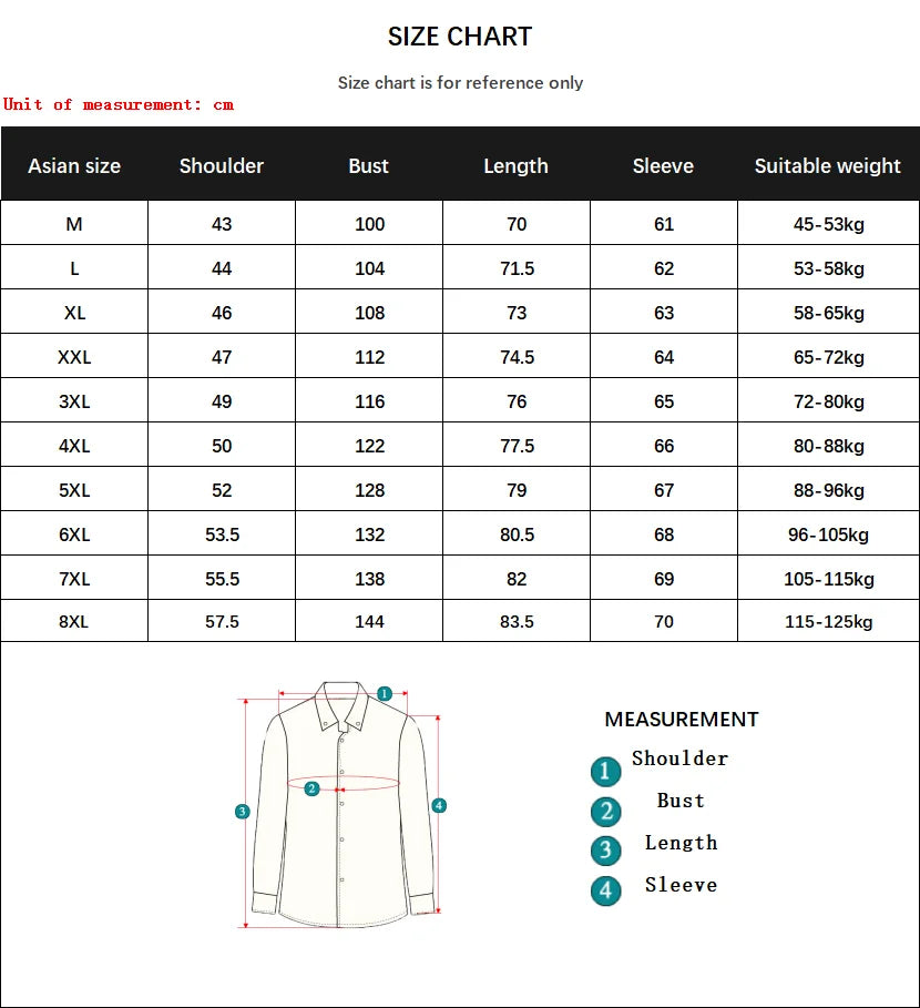 New Plus Size Men Solid Color Business Shirt Fashion Classic Basic Casual Slim White Long Sleeve Shirt Brand Clothes