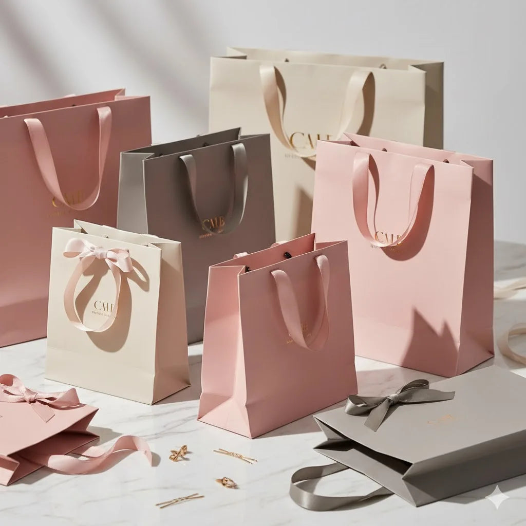 WOOUP Classic Durable Flexographic Printed Paper Shopping Bags Promotional Family Reunions Parties Alumni Relations Classes