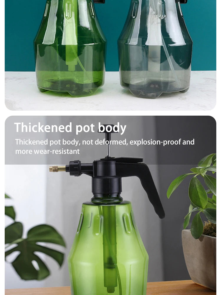 1pc Premium Plastic Pressure Spray Bottle - Powerful Air Pressure Technology, Adjustable Nozzle, High-Pressure Mist Sprayer for