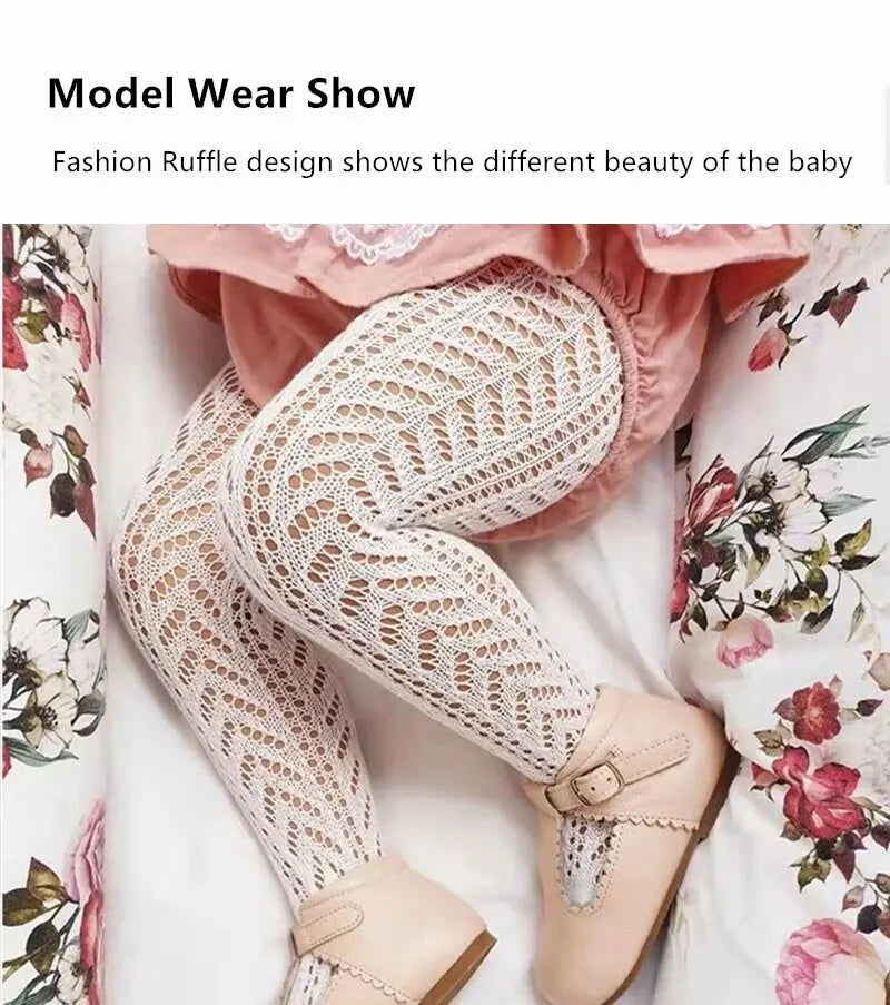 Summer Baby Girls Tights Hollow Out Mesh Stockings For Kids Fishnet Clothing Toddler Spain Style Thin Bottom Pantyhose