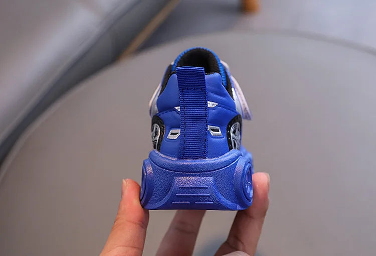 Autumn New Fashion Child Sneakers Versatile Car Cartoon Boy Shoes Comfort Thick Soled Luminous Casual Shoe Brand Sneakers Boy