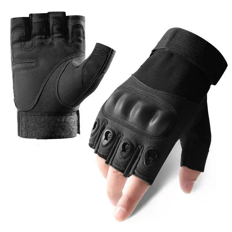 Tactical Gloves Cycling Men Women Half Finger Hard Shell Gloves Spring Summer Training Combat Protection Motorcycle Gloves Climb