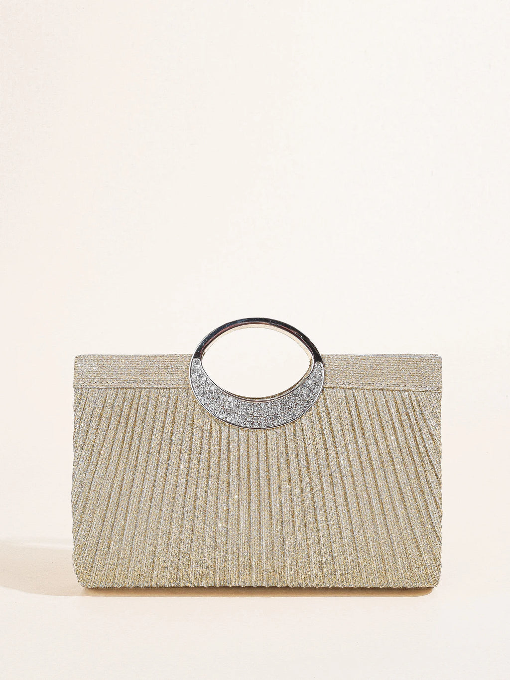 Women Crystal Oval  Handle Glitter Clutch Purses for Women Evening Bags Party Clutches Wedding Purses Cocktail Prom Handbags