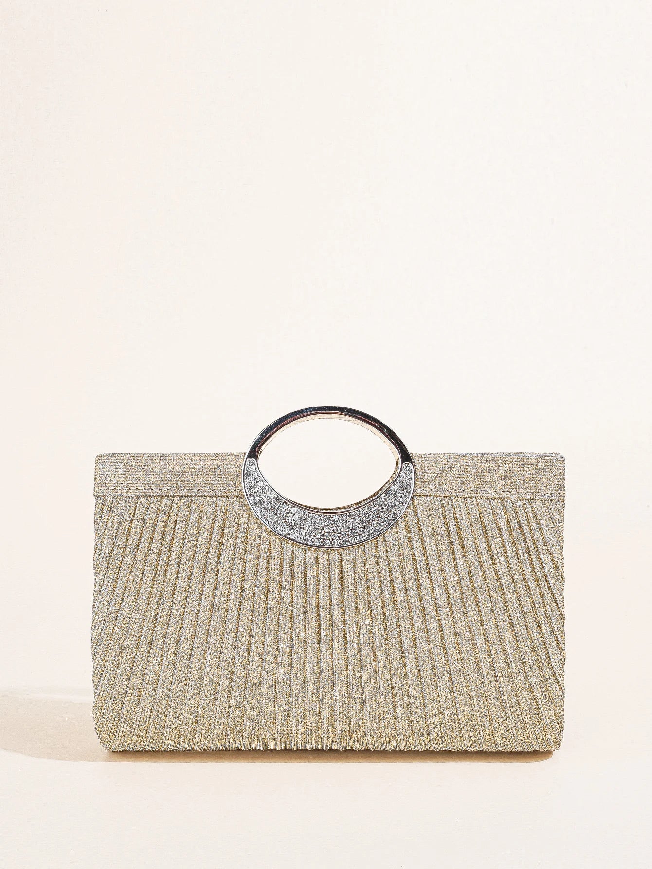 Women Crystal Oval  Handle Glitter Clutch Purses for Women Evening Bags Party Clutches Wedding Purses Cocktail Prom Handbags