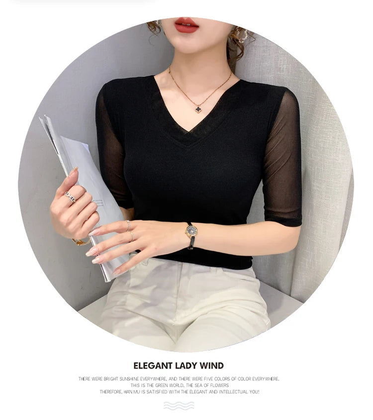 Women's Slim Fit V-Ne T-irt Me Inner Wear Top Spring Autumn Season Faionable Base irt Breathable Wear Resistant