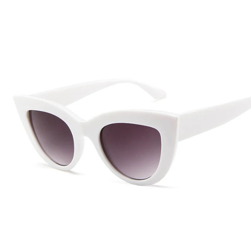 Vintage Cat Eye Sunglasses Woman Brand Designer Retro Sun Glasses Female Fashion Mirror Outdoor Shades Gradient Oculos De Sol