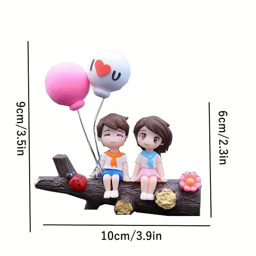 1pc New Tree Branch Couple Car Decoration Creative Car Decoration Fashion Creative Car Accessories Automotive ornaments