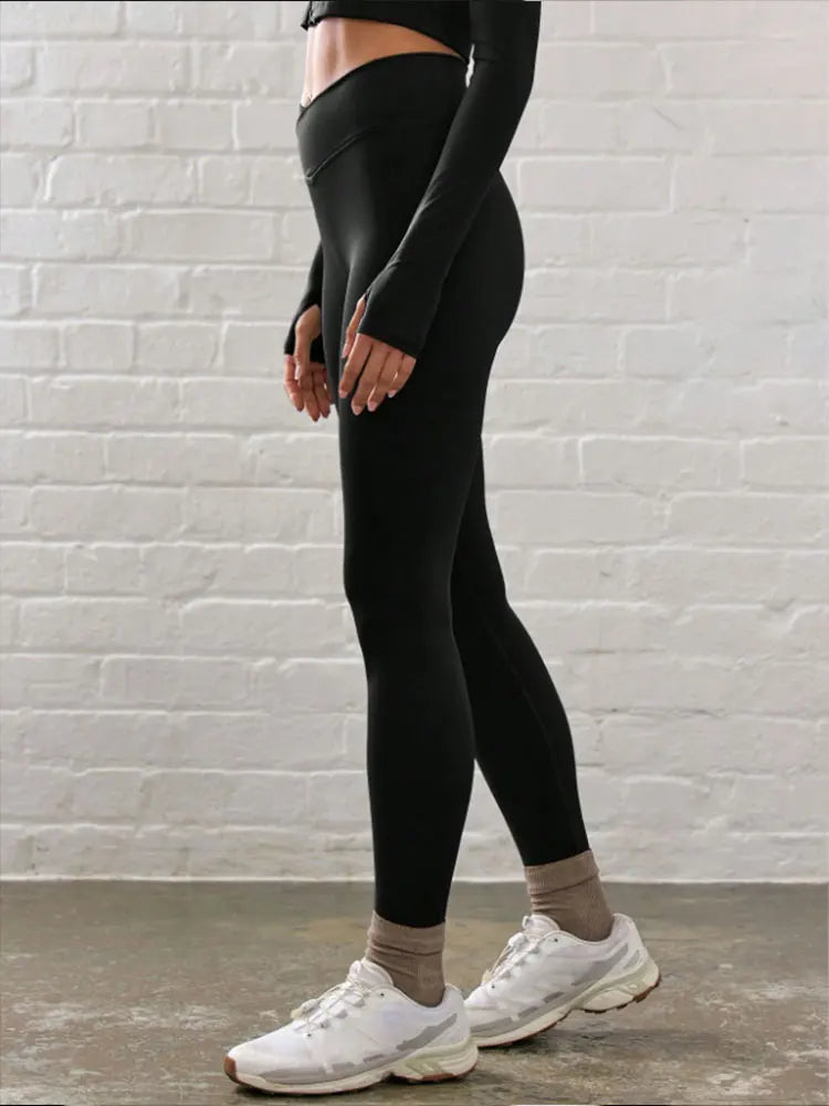 Cross High Waisted Yoga Leggings Spring And Summer Light And Soft Sports Pants High Elastic Sports Tights Suitable For Pilates