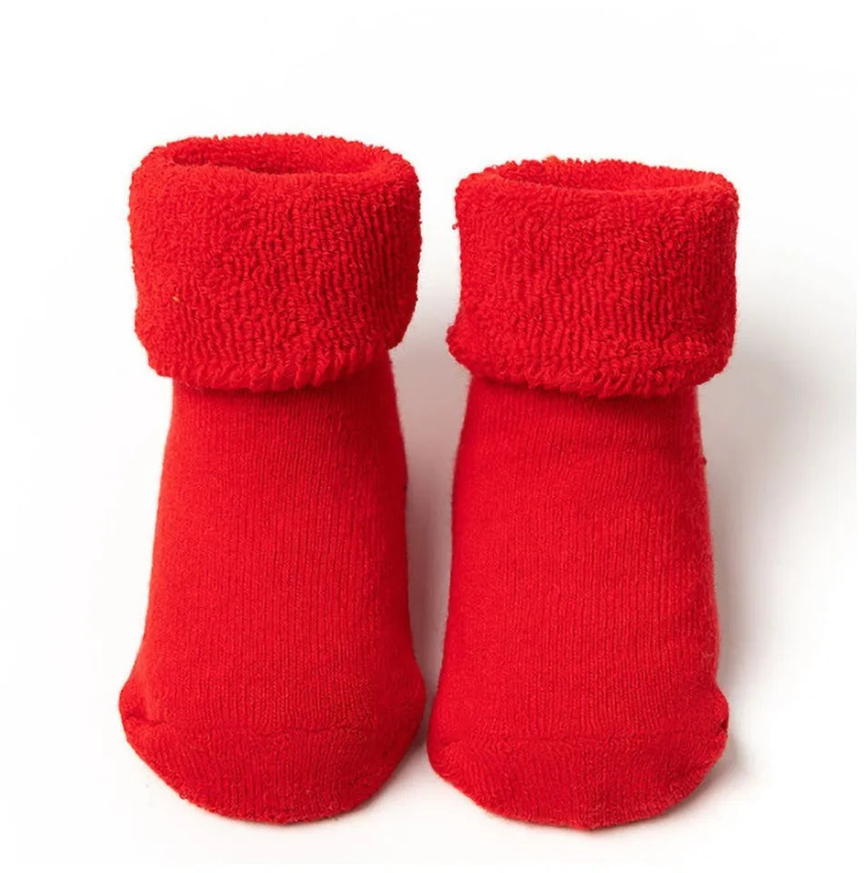 0-3 Years Children Clothing Accessories Infant Non-Skid Anti-Slip Stuff Boy Girl Floor Warm Christmas Stockings Kids Socks