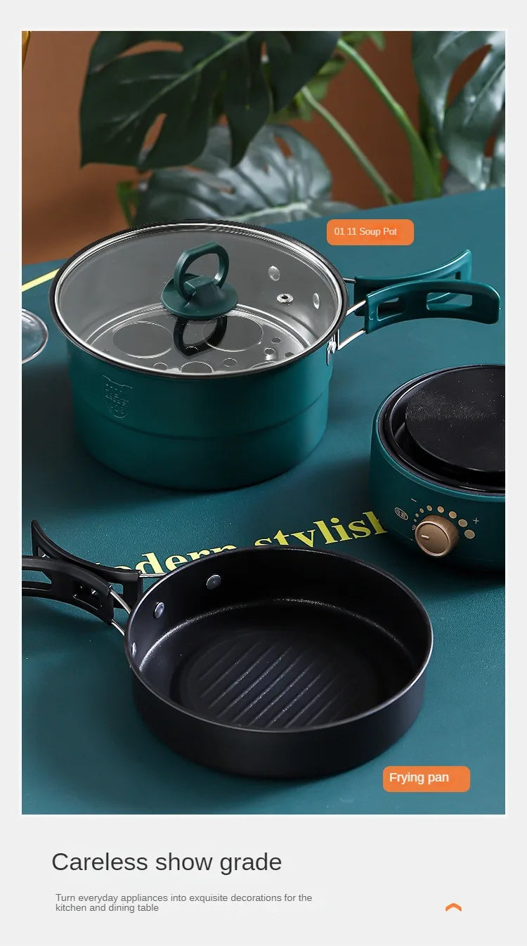 Electric Hot Pot Cooker Baby Porridge Multicooker Stew Heating Eggs Soup Pan Noodles Steamer Rice Cookers Cooking Pot EU Plug