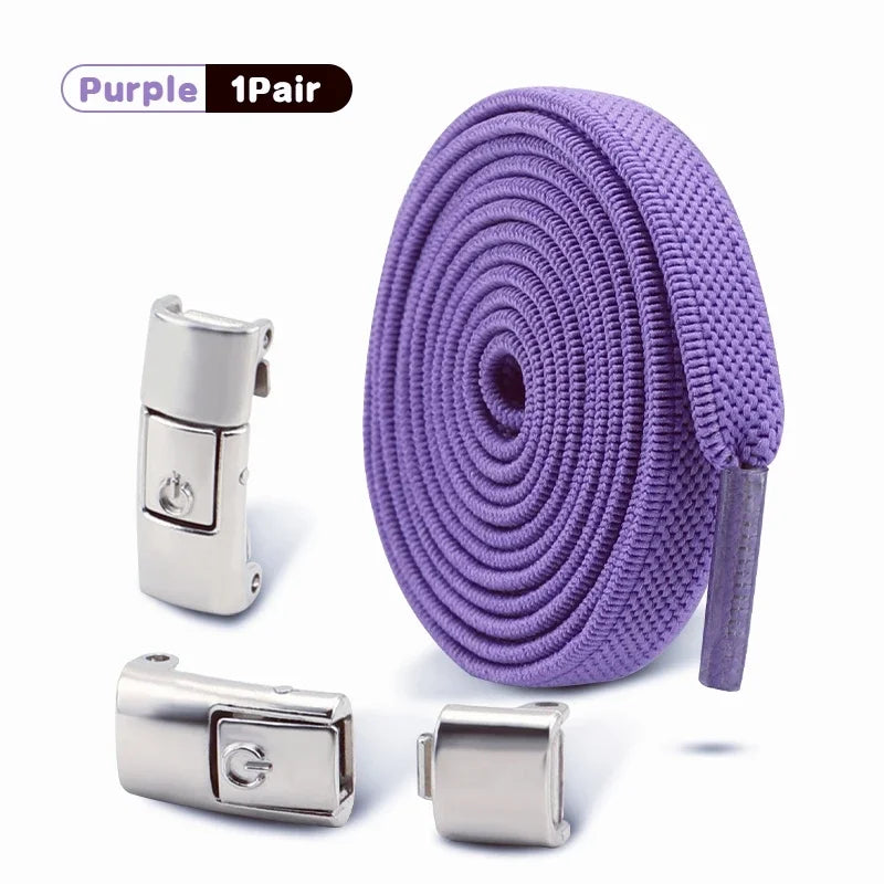 No Tie Shoe Laces Outdoor Sports Shoelaces Without Ties Elastic Laces Sneakers for Kids Adult Unisex Shoelace Shoes Accessories