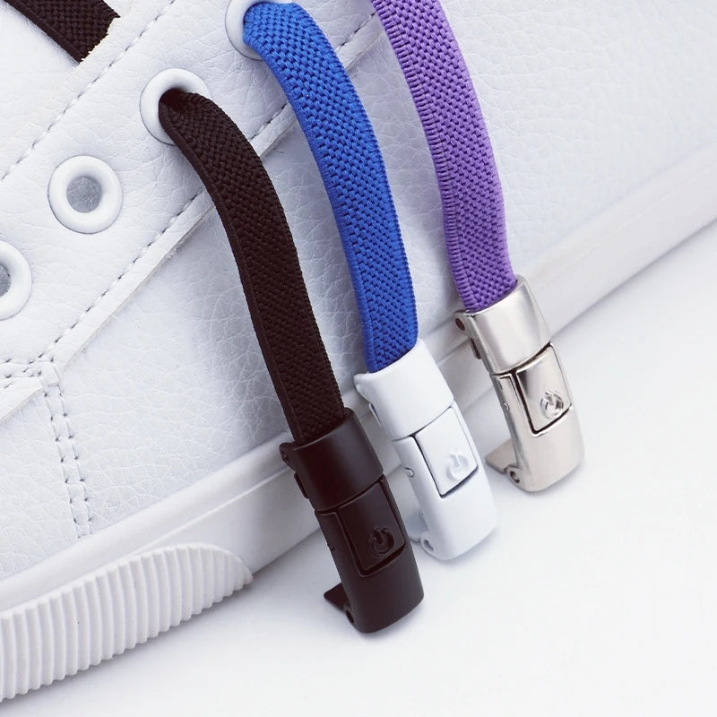 No Tie Shoe Laces Outdoor Sports Shoelaces Without Ties Elastic Laces Sneakers for Kids Adult Unisex Shoelace Shoes Accessories