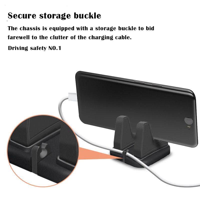 360° Rotatable Mobile Phone Holder Car Bracket Non-Slip GPS Navigation Car Mount Stand Support in Car Universal for All Phones