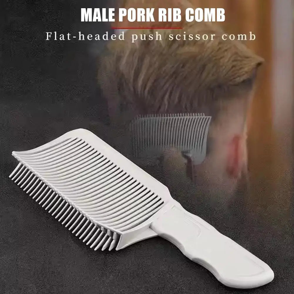 Fading Comb Professional Barber Clipper Blending Flat Top Hair Cutting Comb For Men Heat Resistant Fade Brush Salon Styling Tool