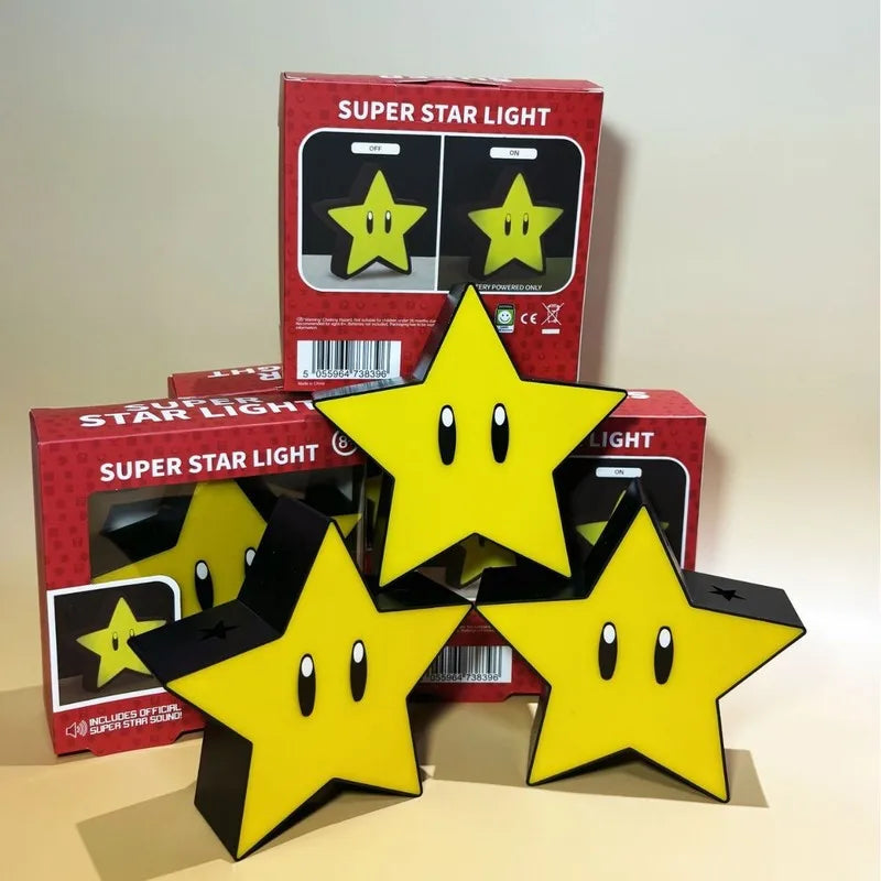 2026 New Super Star Light Cartoon Figure Led Music Night Light Sound Usb Charging Desk Lamp For Gifts Xmas Toys Wholesale Gifts