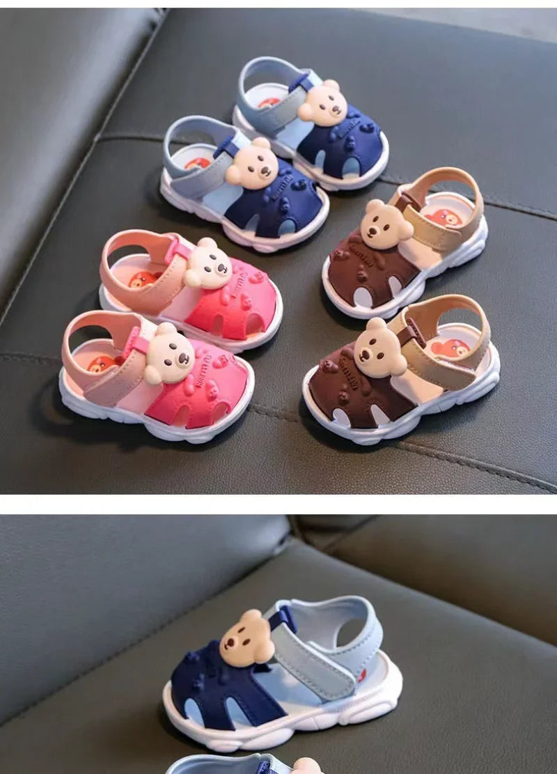 2026 Summer Baby Boys Girls Sandals Children Beach Sandals Cartoon Infant Toddler Shoes Comfortable Soft Sole Kids Student Shoes