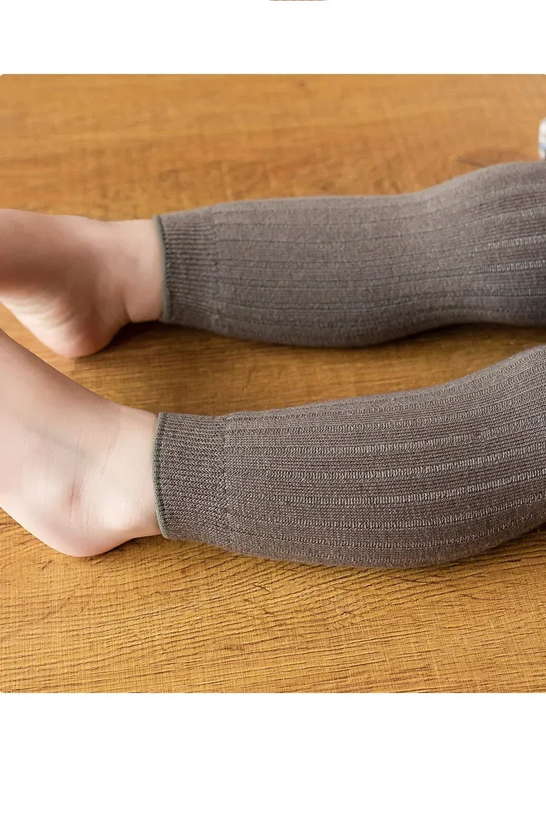 Spring Autumn Baby Pants Newborn Girls Leggings Soild Color Cotton Ribbed Pants Kids Children Leggings 0-6 Years for Girls Boys