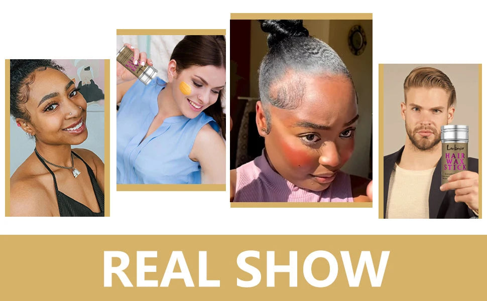 LOCKMIO Women Hair Wax Stick for Wigs Anti-frizz Flyaways Control Styling Wax Long-lasting Smooth Broken Back Hair Pomade Cream