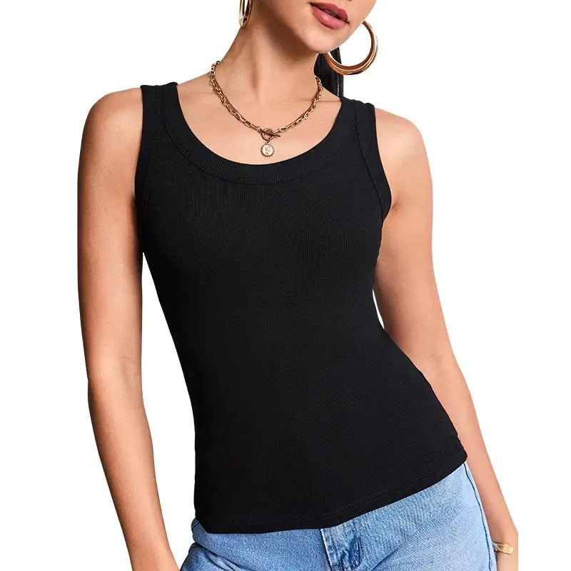 1/3 Pieces Four Seasons Thin Ladies Solid Color Joker Camisole Young Women Plus Size Comfortable and Sexy T-shirt Shirt Casual