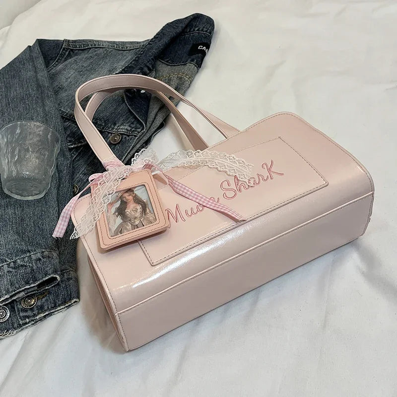 PU Leather Shoulder Bags For Women 2025 Trend Female Underarm Handbags And Purses Large Capacity Top Handle Tote Travel Bag