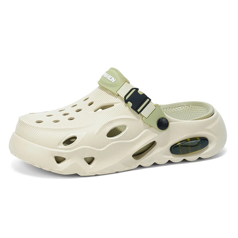 Men's New Summer Sports Sandals for Beach Wear, Non-Slip, Wear-Resistant, Closed-Toe Shoes, Sandals and Slippers