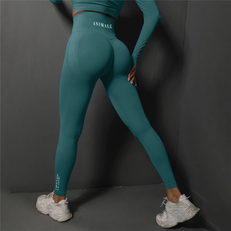 2025 ANIMALU Seamless Leggings Women Gym Yoga Pants Women's High Waist Legging Fitness Workout Tights Running Pants