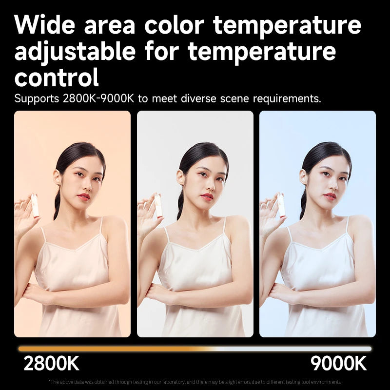 New 40W LED Camera Light 2500K-9000K Bi-Color 4400mAh Video Lamp Handle Portable Light Photography Light With CCT On Camera