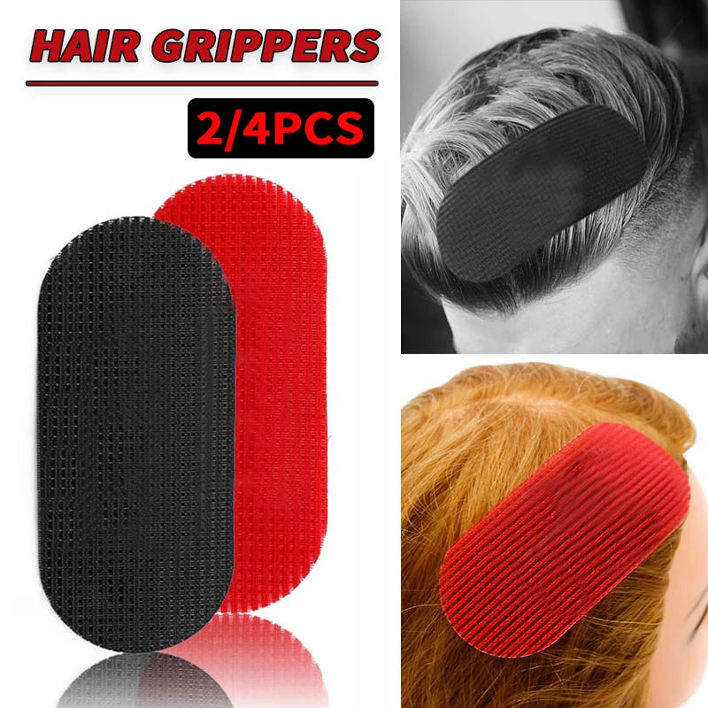 2/4PCS Hair Gripper Sticker Hairdressing Magic Nylon Barber Grippers Mens Oil Head Hair Tapes Salon Cutting Styling Accessories