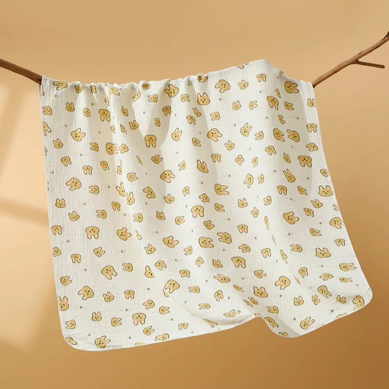 80x80cm Baby Receive Blanket for Newborn Cotton Muslin Swaddle Blanket Bedding Infant Bath Towel Baby Items Mother Kids