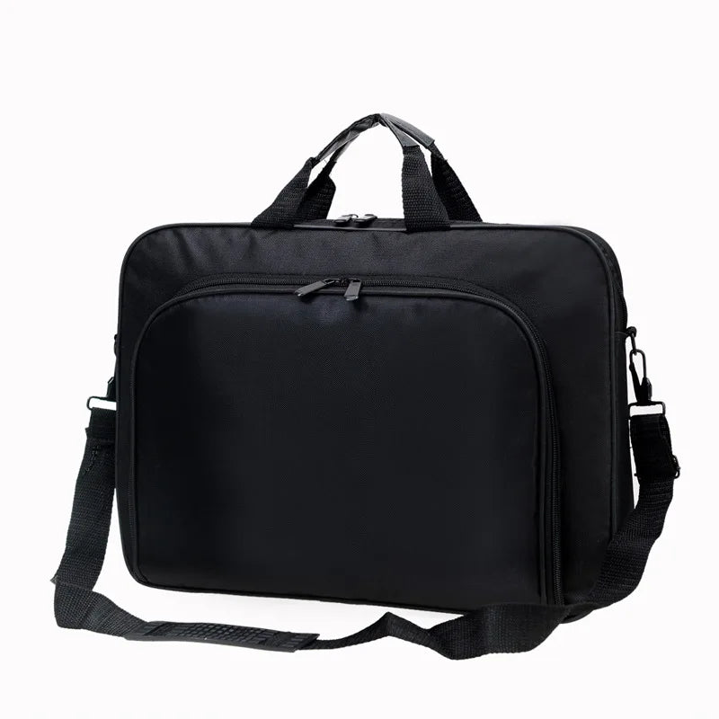 15.6 Inch 17 In Laptop Bag Business Portable Nylon Computer Handbags Laptop Shoulder Handbag Zipper Shoulder Simple Style