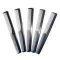 5 Pieces Fine Cutting Wide Tooth Hair Barber Carbon Fiber Salon Hairdressing Comb Heat Resistant Styling Grooming Comb