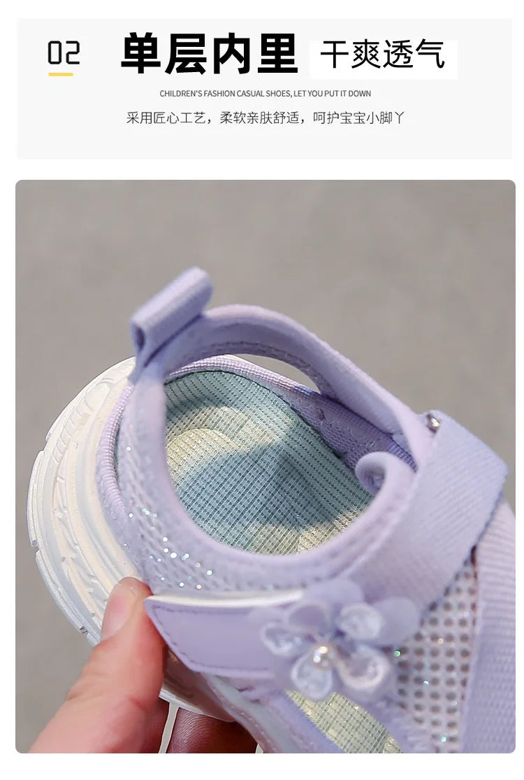 Summer Sandals New Fashion Simple Girls' Shoes Anti Slip Soft Comfort Beach Casual Shoe Breathable Versatile Simple Sports Shoes