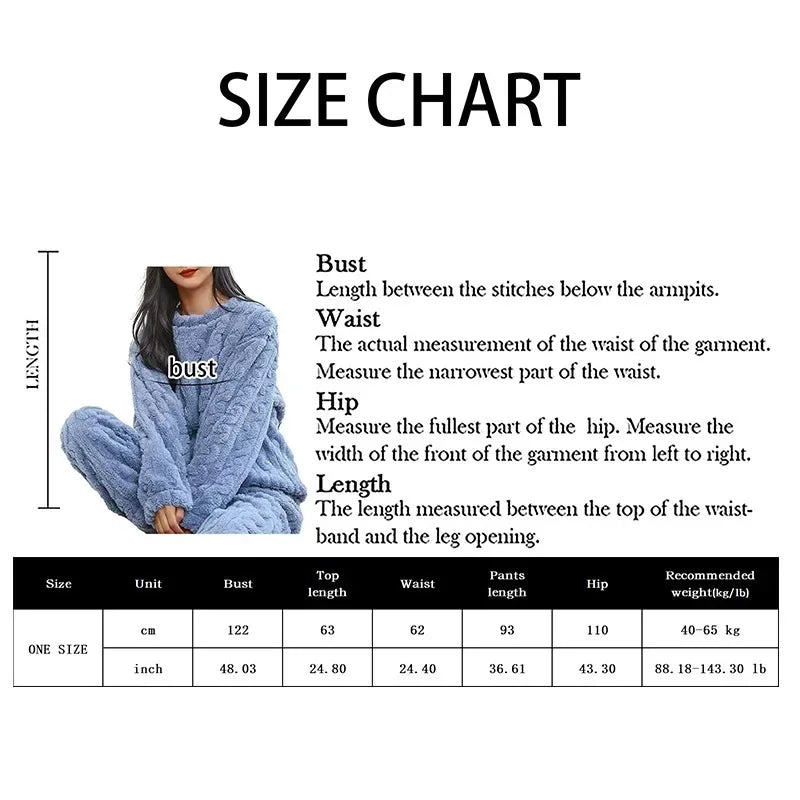 Soft Coral Velvet Jacquard Warm Pajama Set for Women Cozy Loungewear Outerwear for Winter Christmas Valentine's Day Gift ﻿