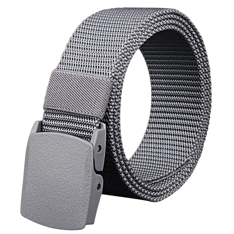 Men Belt 2023  Belts Adjustable Belt Men Outdoor Travel Tactical Waist Belt with Plastic Buckle for Pants 120cm