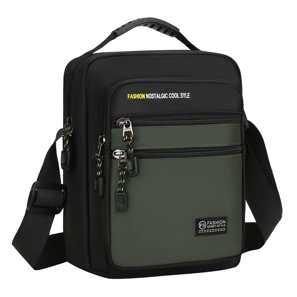 Men Crossbody Bag Single Shoulder Bags Big Capacity Storage Bag Fashion Multi-Pockets Business Crossbody Bags