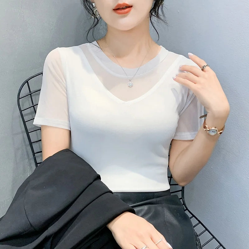 Women's Slim Fit V-Ne T-irt Me Inner Wear Top Spring Autumn Season Faionable Base irt Breathable Wear Resistant