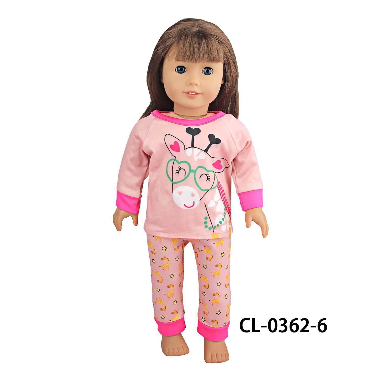 Doll Clothes Pajamas  For 43cm Baby New Born&American 18 Inch Girl Doll Unicorn Shark Cartoon Clothes Suit For Generation Doll