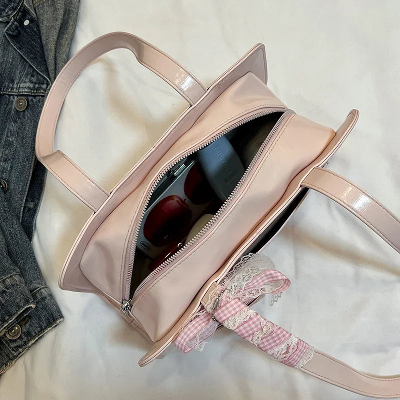 PU Leather Shoulder Bags For Women 2025 Trend Female Underarm Handbags And Purses Large Capacity Top Handle Tote Travel Bag