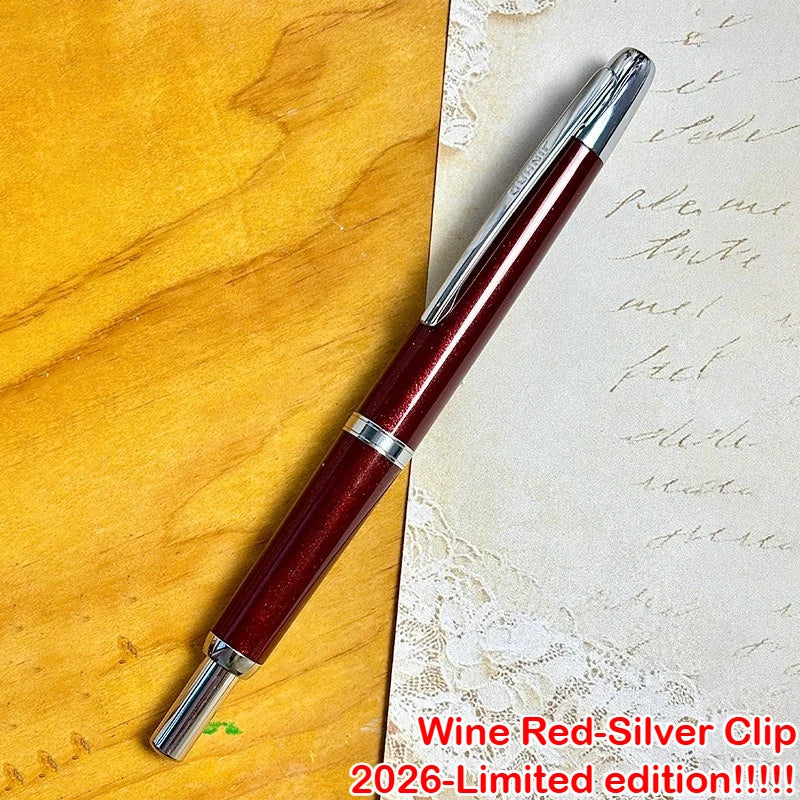 Burgundy Limited Edition!!! JINHAO 20 Press Fountain Pen Retractable Writing Ink Converter Office Supplies PK 10 A1 Stationery