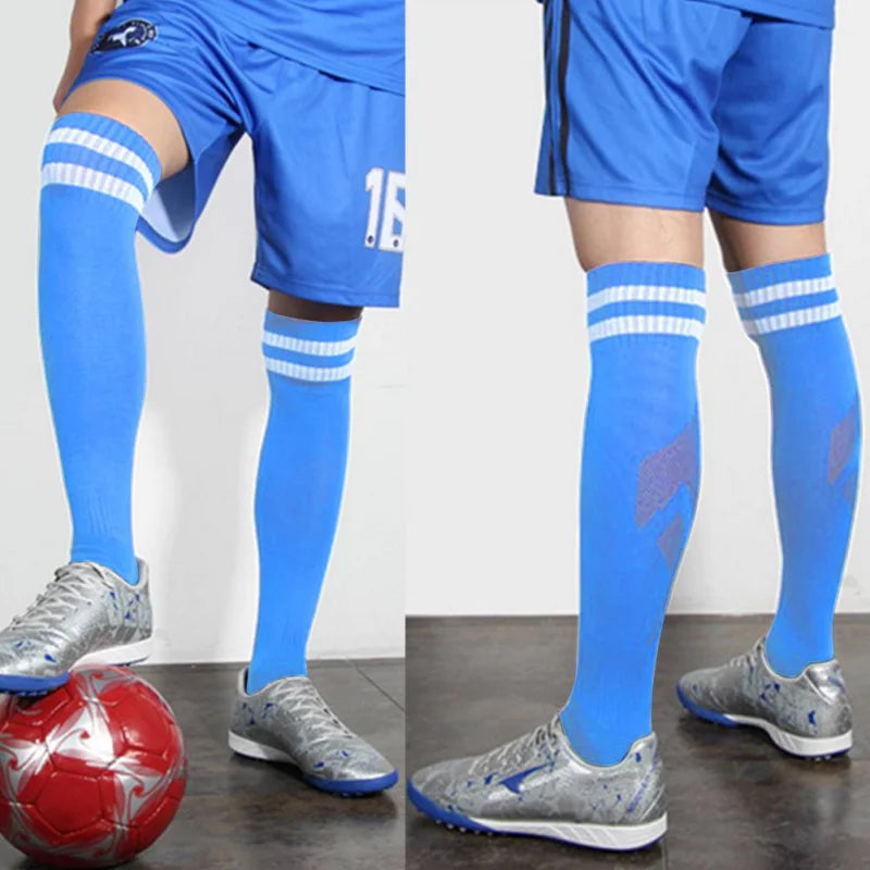 1 Pair Football Sports Socks Long  Knee Cotton Spandex Kids   Legging Stockings Soccer Baseball Ankle Adults Children Socks