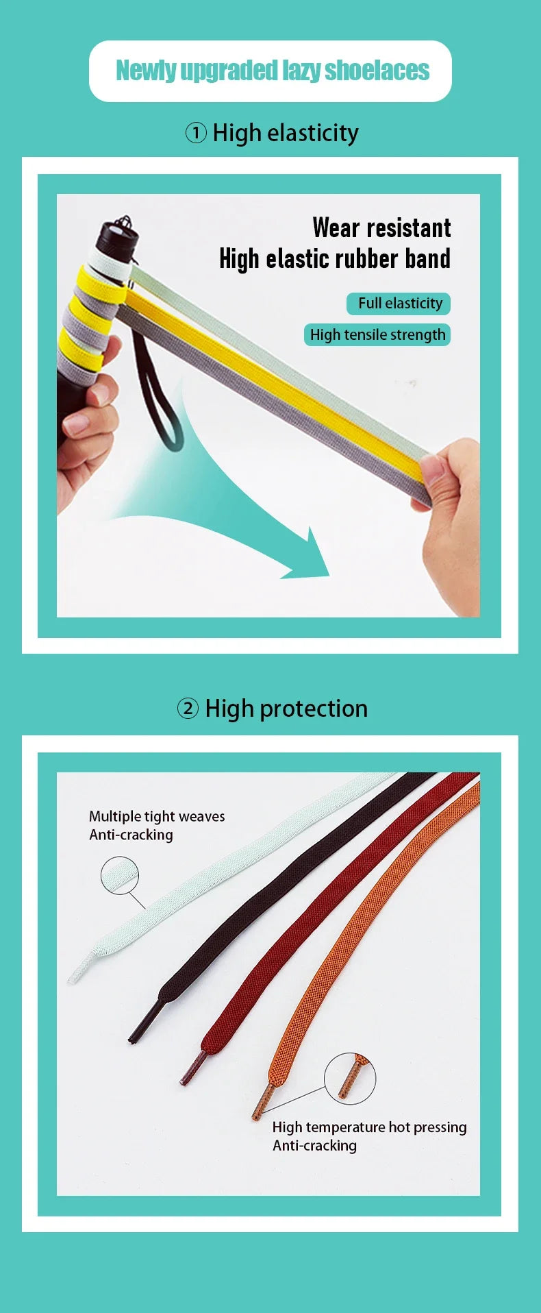No Tie Shoe Laces Outdoor Sports Shoelaces Without Ties Elastic Laces Sneakers for Kids Adult Unisex Shoelace Shoes Accessories