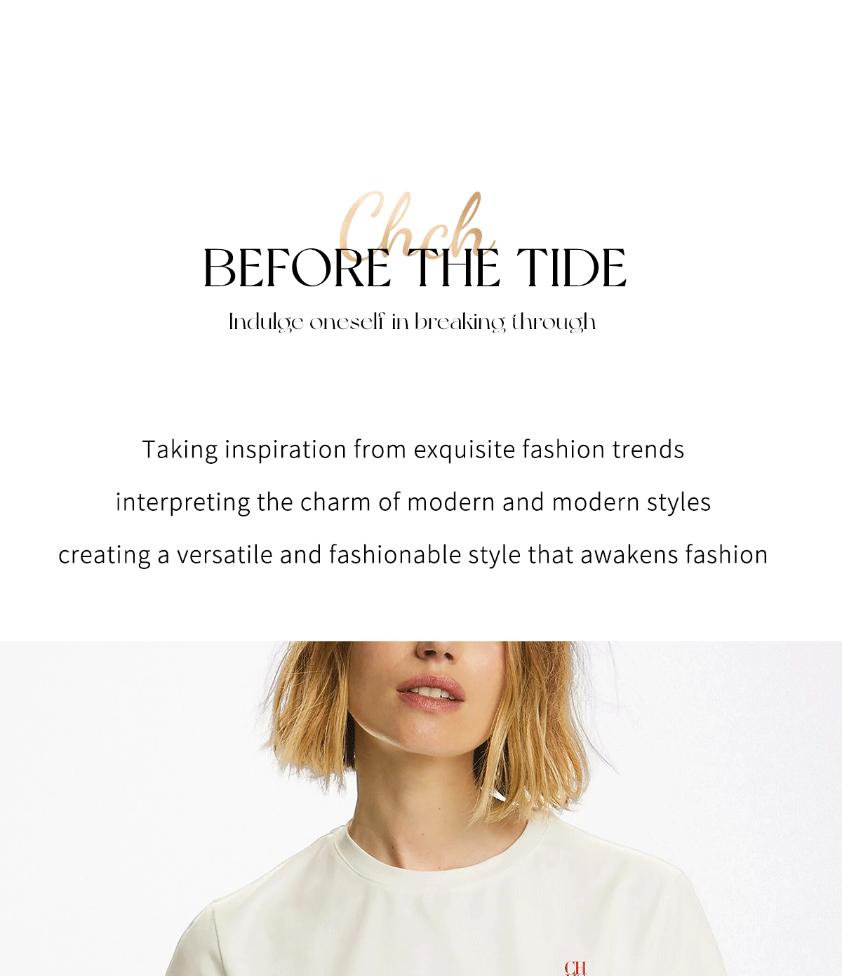 CHCH Women T-Shirts Short Sleeved Tees Casual New White Tops Women's Tee Embroidery Fashion Ladies Cotton Shirts Women Tees Tops