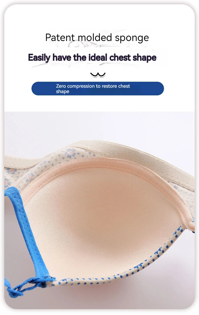 Comfortable & Stylish Nursing Bras for Pregnant Nursing Mothers New sexy printed Thin Bra Comfortable Wire-free Nursing Bra