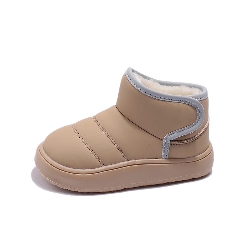 Autumn Winter Baby Boys Girls Snow Boots Children Outdoor Plush Shoes Anti-Slippery Infant Casual Shoes Waterproof Kids Boots