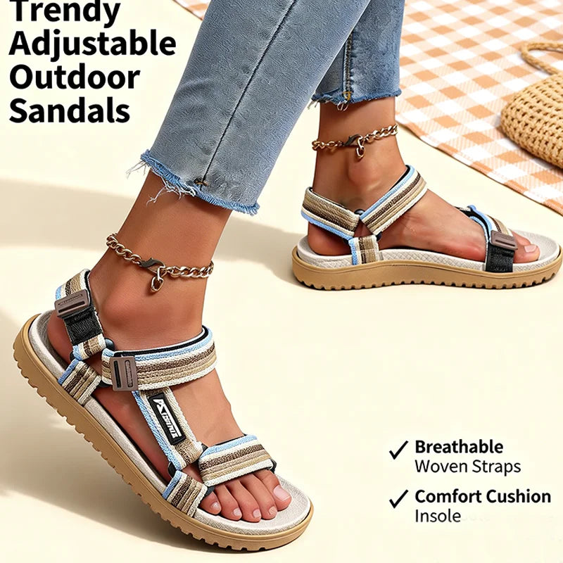 Summer women's Sandals Fashion Leisure Beach Holiday Sandals for women's Lightweight Shoes New Outdoor Comfortable Casual Sandal
