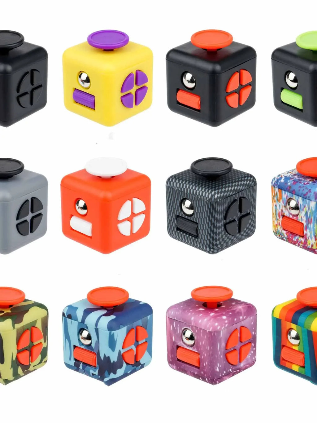 Fidget Stress Relief Dice Colorful Anti-Stress Fingertip Toys for Autism & Anxiety Relief