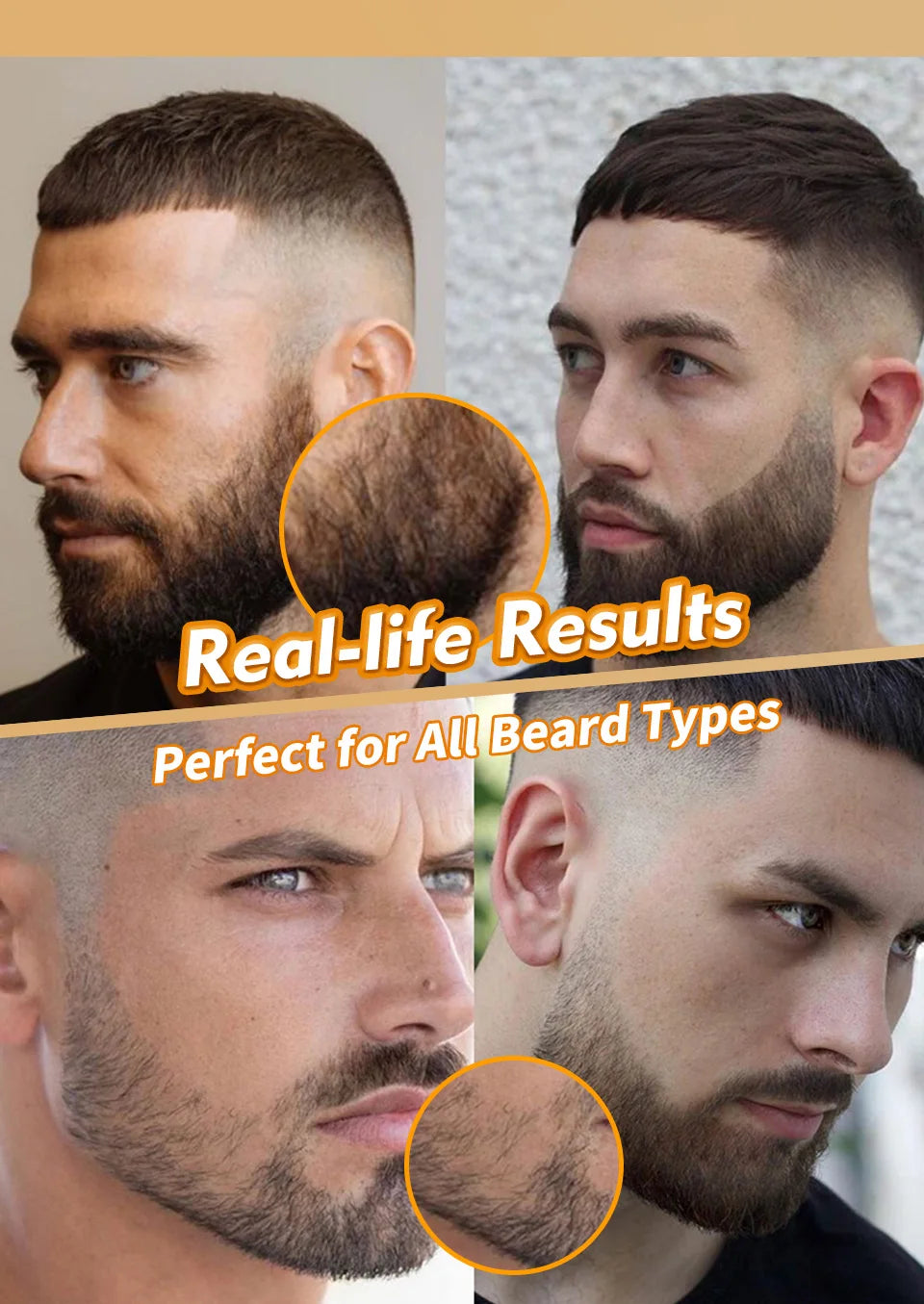 Waterproof Beard Pen Filler Men Moustache Coloring Pen Beard Coloring Filling Enhancer Black Fiber Hair Beard Stuffing Pen Tool