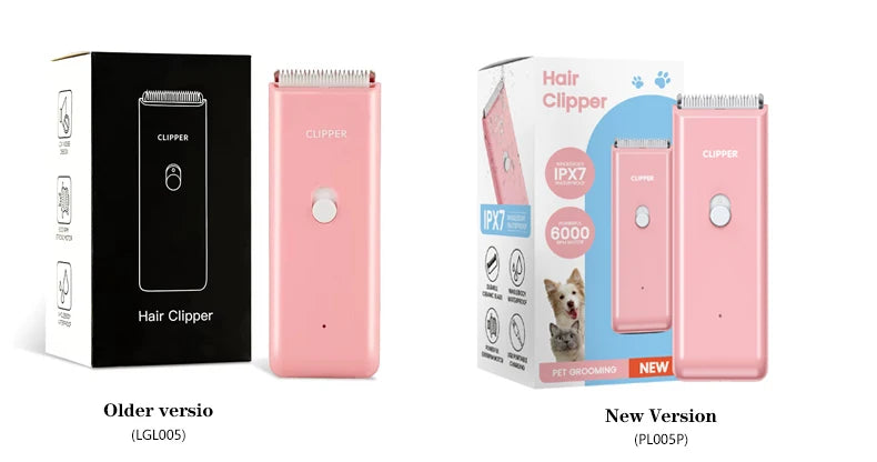 Pet grooming hospital for cats and dogs, low-noise electric push shear, electric waterproof, professional wireless shaving