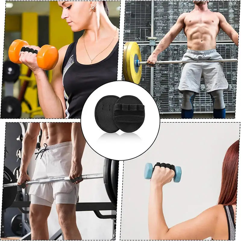 1/2 Pairs Powerlifting Gym Gloves Breathable Horizontal Bar Booster Gloves Weightlifting Palm Guard Fitness Glove For Men Women