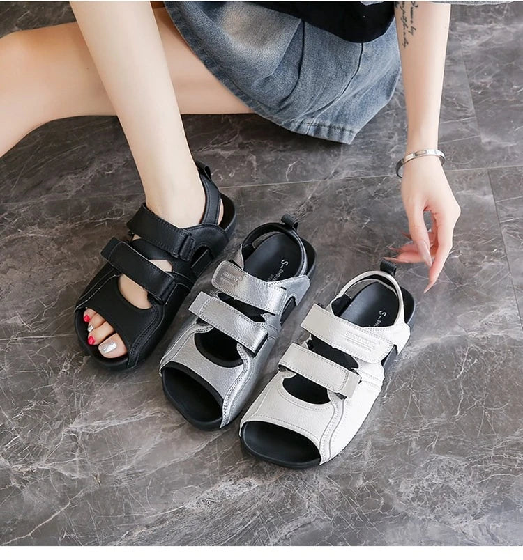 Summer Wedge Sandals for Women 2026 New Fashion Non Slip Beach Shoes Woman Lightweight Casual Platform Plus Size Sandals Women